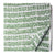Precut 0.50 meters -Green & White Bagru Dabu Hand Block Printed Cotton Fabric.