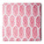 Precut 1 meter -Pink & White Bagru Dabu Hand Block Printed Cotton Fabric