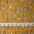 Precut 0.75 meters -Yellow & White Bagru Dabu Hand Block Printed Cotton Fabric