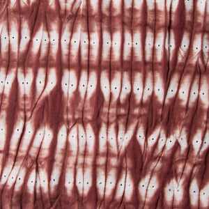 Precut 0.5 meters -Brown Tie & Dye Cotton Fabric