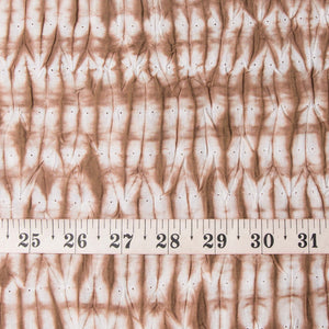 Precut 0.5 meters -Brown Tie & Dye Cotton Fabric