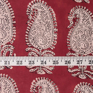 Precut 0.50 meters -Bagru Dabu Handblock Printed Cotton Fabric