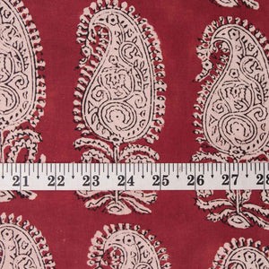 Precut 0.25 meters -Bagru Dabu Handblock Printed Cotton Fabric