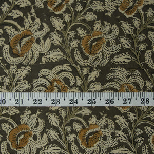 Precut 1 meters -Bagru Dabu Hand Block Printed Cotton Fabric