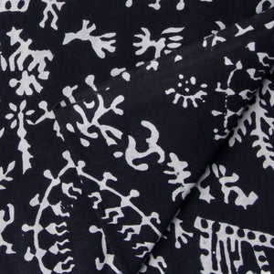 Precut 0.75 meter -Sanganeri Hand Block Printed Cotton Fabric