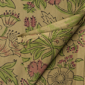 Precut 0.50 meters -Sanganeri Hand Block Printed Cotton Fabric