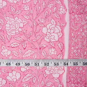 Precut 1meter - Sanganeri Hand Block Printed Cotton Fabric