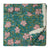 Green and pink Sanganeri Hand Block Printed Cotton Fabric with floral print