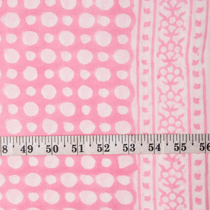 Precut 1 meter -Sanganeri Hand Block Printed Cotton Fabric