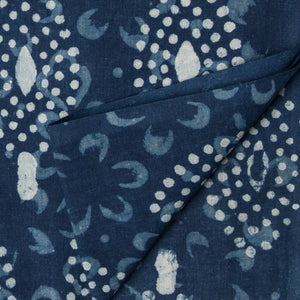 Precut 0.75 meter -Sanganeri Hand Block Printed Cotton Fabric