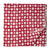 White and red Sanganeri Hand Block Printed Cotton Fabric with geometrical print