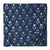 White and blue Sanganeri Hand Block Printed Cotton Fabric with floral print