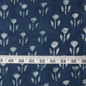 Precut 1 meter -Sanganeri Hand Block Printed Cotton Fabric