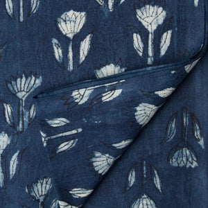 Precut 1 meter -Sanganeri Hand Block Printed Cotton Fabric