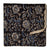 Black and blue Sanganeri Hand Block Printed Cotton Fabric with floral print