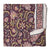 Yellow and violet Sanganeri Hand Block Printed Cotton Fabric with floral print