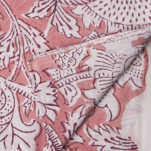 Precut 0.5 meter -Sanganeri Hand Block Printed Cotton Fabric