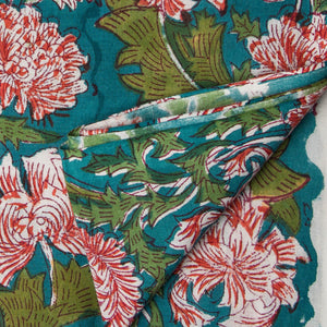 Precut 1 meter -Sanganeri Hand Block Printed Cotton Fabric