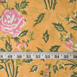 Precut 0.25 meter -Sanganeri Hand Block Printed Cotton Fabric