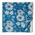 Blue and White Sanganeri Hand Block Printed Cotton Fabric with floral design