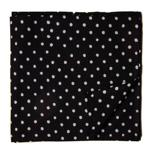 Black and White Sanganeri Hand Block Printed Cotton Fabric with dot design