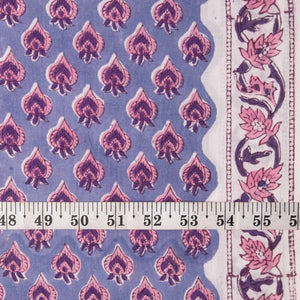 Precut 0.25 meter -Sanganeri Hand Block Printed Cotton Fabric