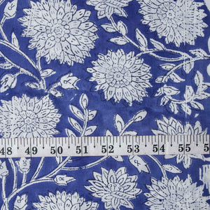 Precut 1 meter -Sanganeri Hand Block Printed Cotton Fabric