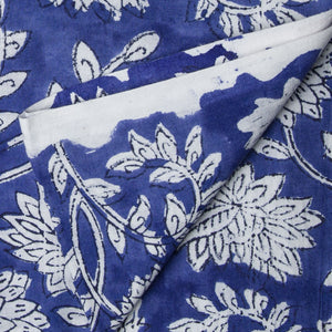 Precut 1 meter -Sanganeri Hand Block Printed Cotton Fabric