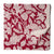 Red and White Sanganeri Hand Block Printed Cotton Fabric with floral design