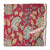Red and Yellow Sanganeri Hand Block Printed Cotton Fabric with floral design