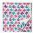 Blue and pink Sanganeri Hand Block Printed Cotton Fabric with bird design