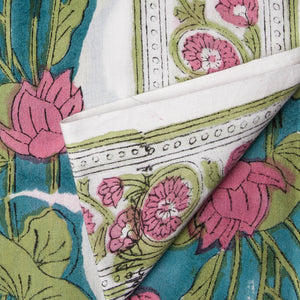 Precut 0.75 meter -Sanganeri Hand Block Printed Cotton Fabric