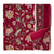 Maroon and Pink Sanganeri Hand Block Printed Cotton Fabric with floral design