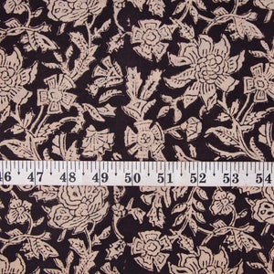 Precut 0.75 meter -Sanganeri Hand Block Printed Cotton Fabric