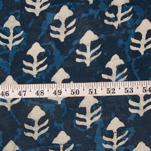 Precut 1 meter -Sanganeri Hand Block Printed Cotton Fabric