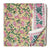 Yellowand pink Sanganeri Hand Block Printed Cotton Fabric  with floral print