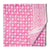 Pink and white Sanganeri Hand Block Printed Cotton Fabric with dots