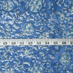 Precut 0.5 meters -Sanganeri Hand Block Printed Cotton Fabric