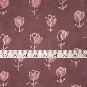 Precut 0.75 meters -Sanganeri Hand Block Printed Cotton Fabric