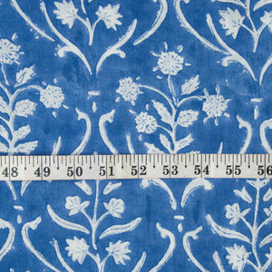 Precut 0.75 meters -Sanganeri Hand Block Printed Cotton Fabric