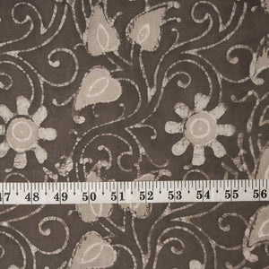 Precut 0.75 meters -Sanganeri Hand Block Printed Cotton Fabric