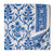 Blue and White Sanganeri Hand Block Cotton Fabric with floral print