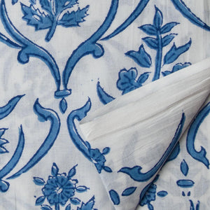 Sanganeri Hand Block Printed Cotton Fabric