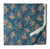 Blue floral handblock printed pure cotton fabric