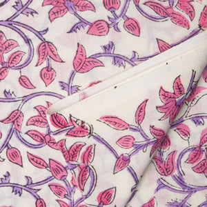 Precut 0.5meter - Sanganeri Hand Block Printed Cotton Fabric