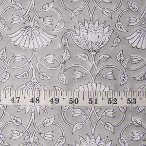 Precut 0.75meter - Sanganeri Hand Block Printed Cotton Fabric