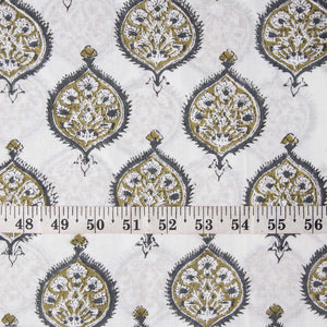 Precut 0.75meter - Sanganeri Hand Block Printed Cotton Fabric