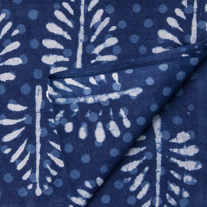 Precut 0.75 meters -Sanganeri Hand Block Printed Cotton Fabric