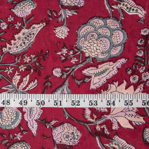 Sanganeri Hand Block Printed Cotton Fabric