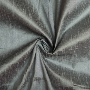 Grey Semi Dupion Cotton Silk Fabric